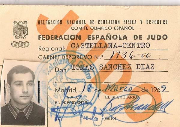 Carnet Federacion Española de Judo